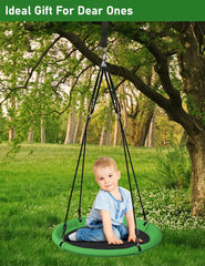 Ansionsol versatile saucer swing for indoors or outdoors family moments