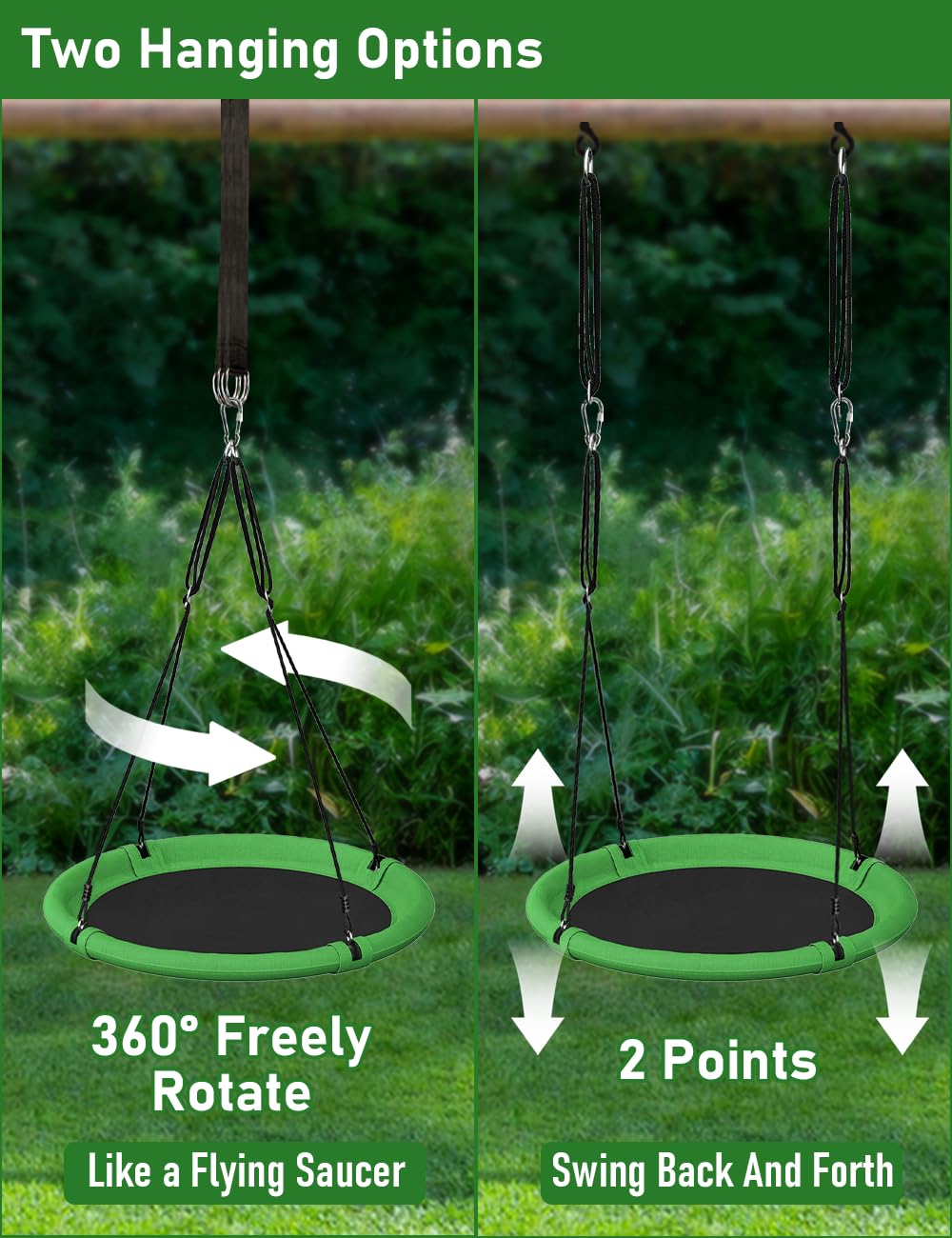 Quick-start assembly of the Ansionsol saucer swing with included tools