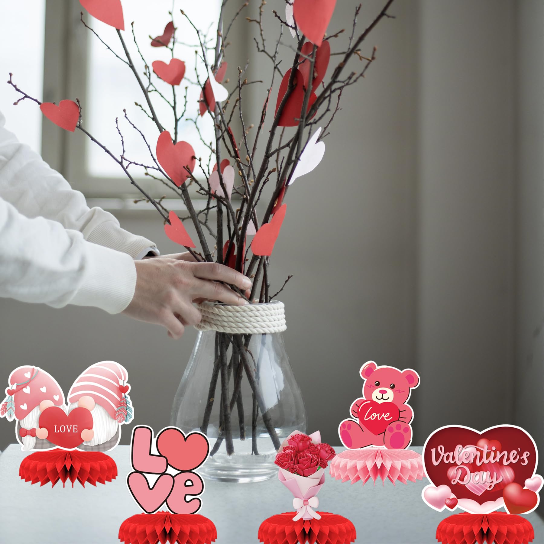 Ansoufien romantic honeycomb centerpieces to brighten celebrations