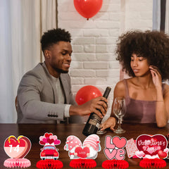Ansoufien Valentines table decor set with easy assembly instructions