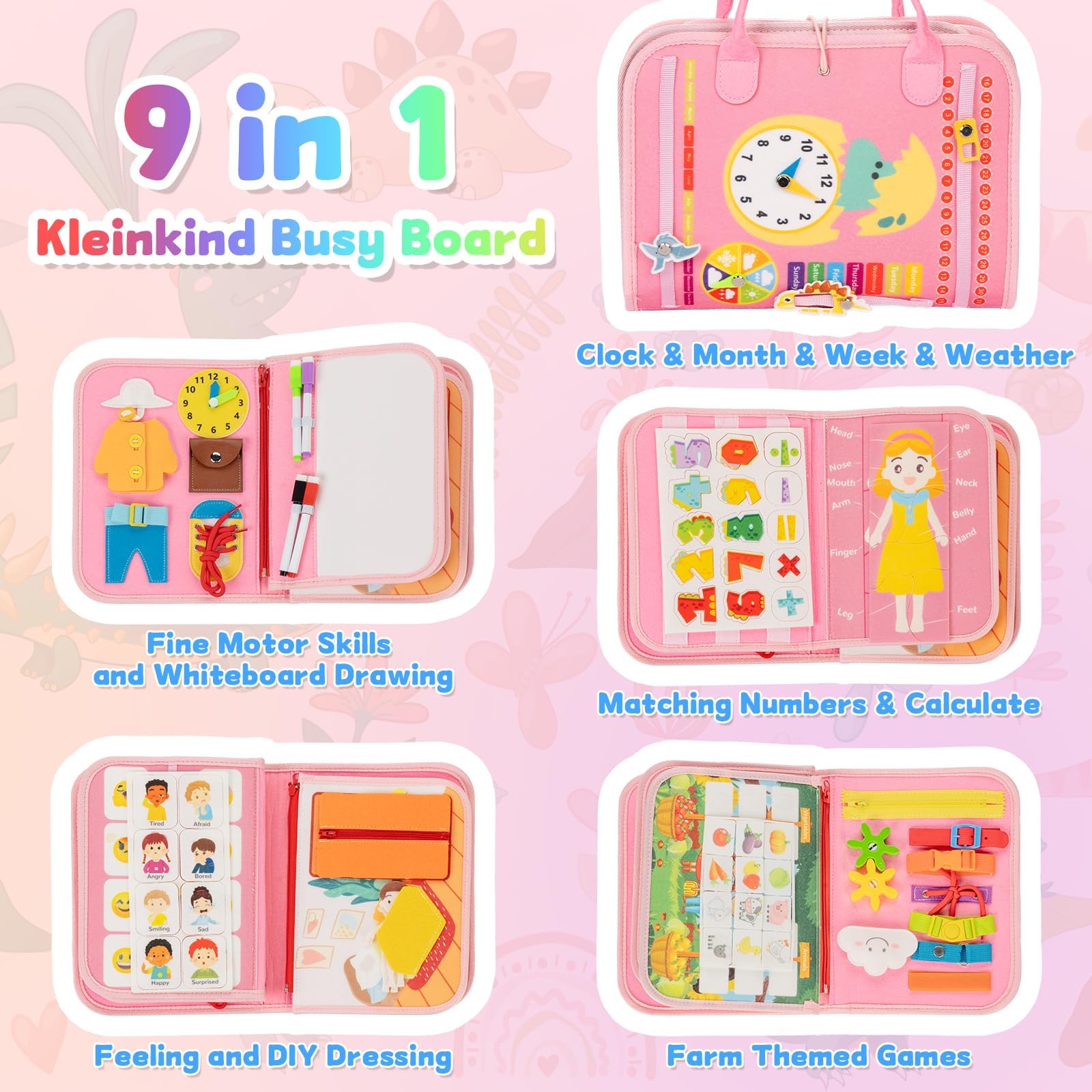Anstore Busy Board numbers 1-10 page supports early counting skills.