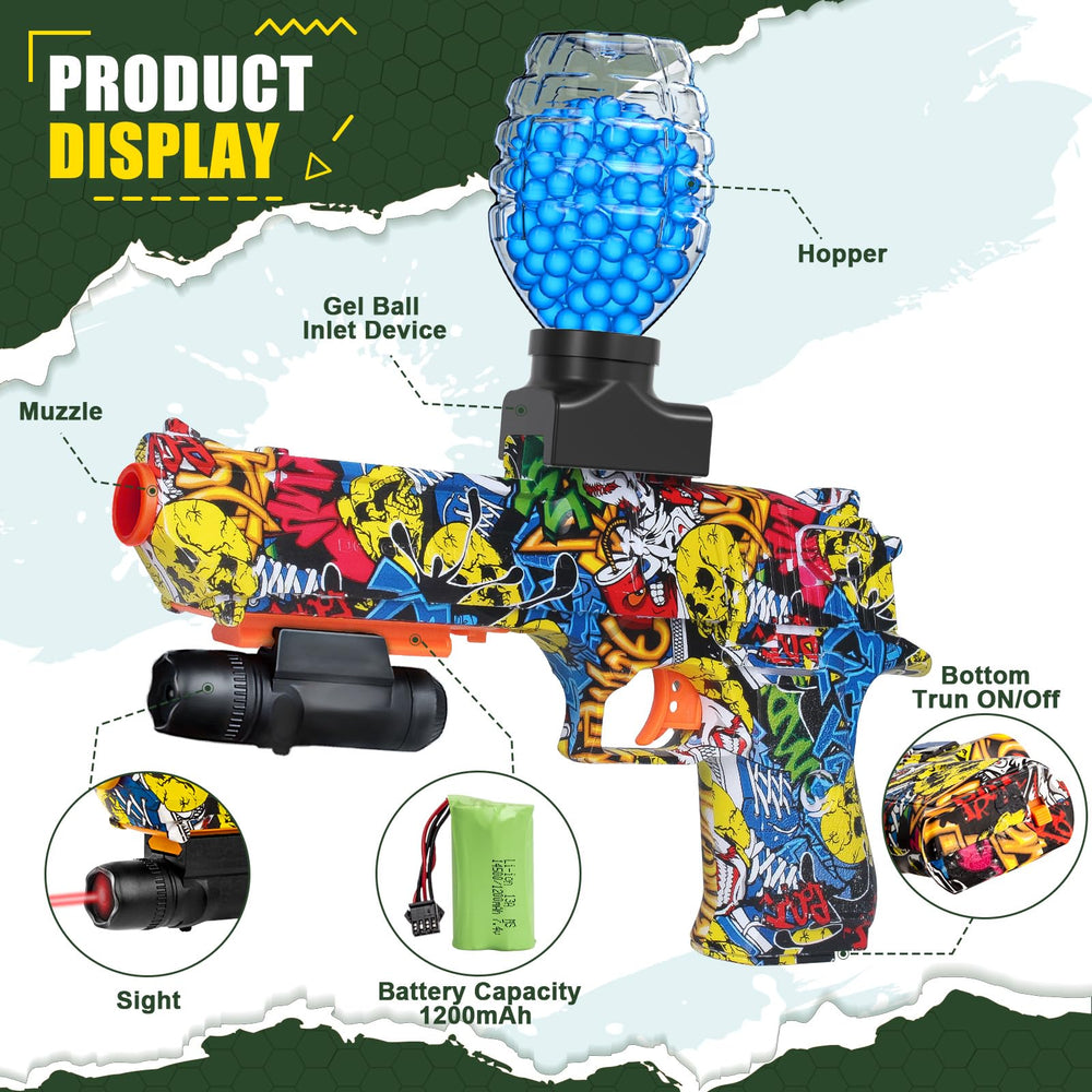 Anstoy blaster features built-in aiming light to improve target visibility in low light.