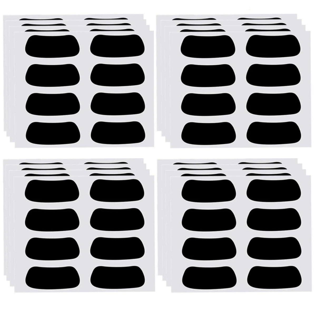 Anteer eye black stickers 60-pairs pack for glare protection and mess-free application.
