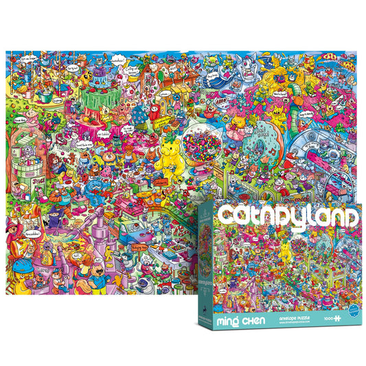 ANTELOPE Catndyland 1000-piece puzzle – immersive, detailed scene for puzzling.