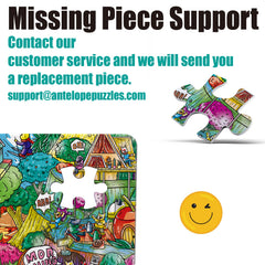 Antelope puzzle pieces stay clean with minimal dust during assembly.