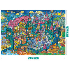 ANTELOPE puzzle sturdy cardboard construction supports long-lasting puzzle sessions