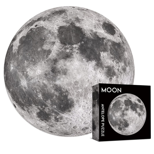 ANTELOPE Space Moon Puzzle box offers vivid imagery for focused relaxation.