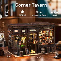 ANTREATU Book Nook Miniature Bottle Shelf highlights tiny bottles with decorative charm
