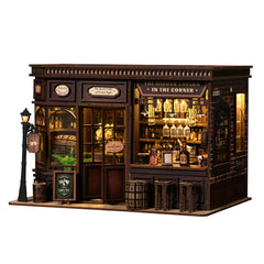 ANTREATU Corner Tavern LED dollhouse glow enhances cozy display and storytelling