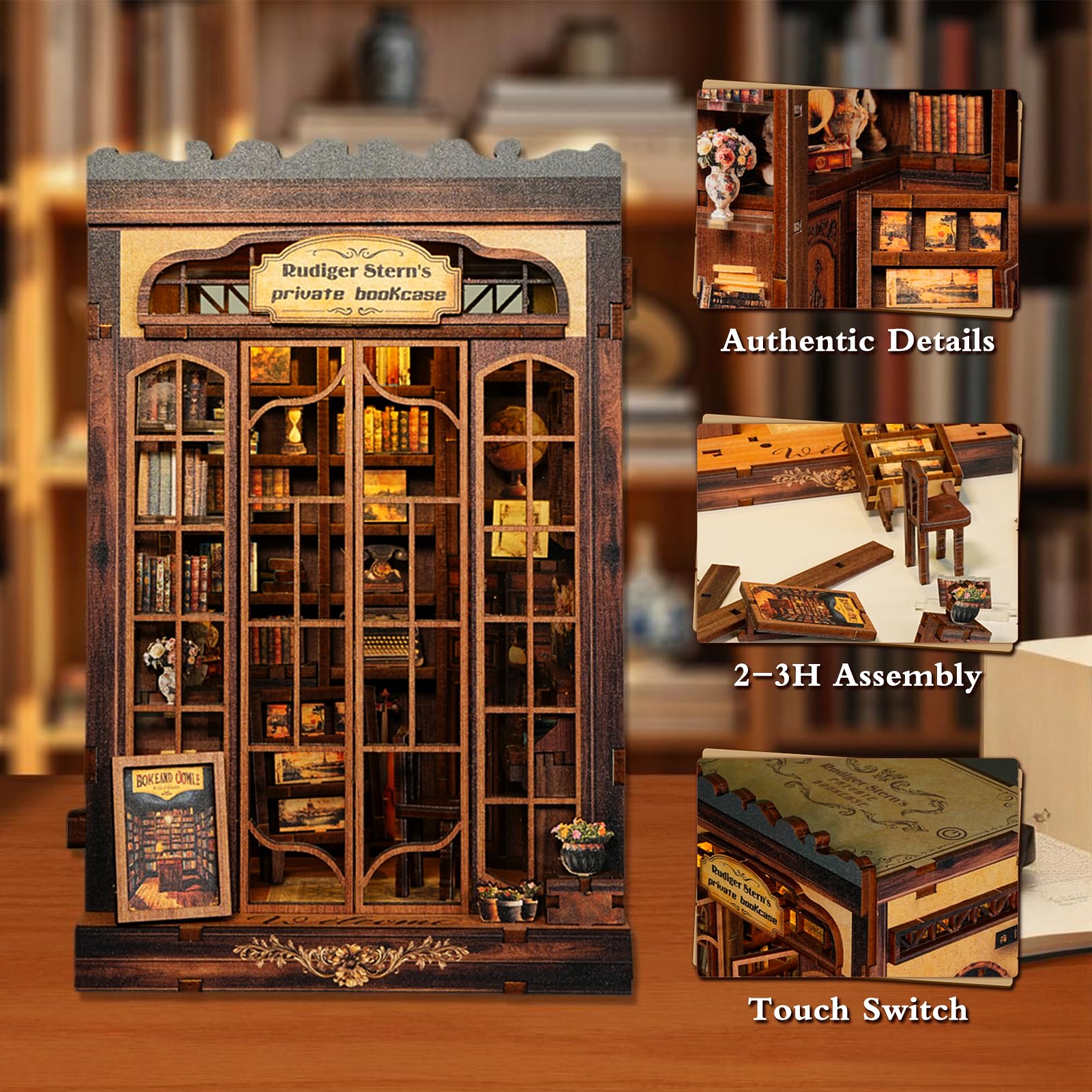 ANTREATU vintage-style typewriter brings nostalgic charm to the scene.