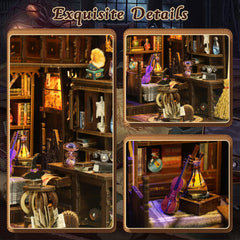 ANTREATU Magic Book Nook Kit potion bottles add whimsy and storytelling.