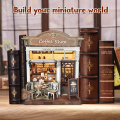ANTREATU mini house kit showing pre-cut pieces and color guide for easy assembly