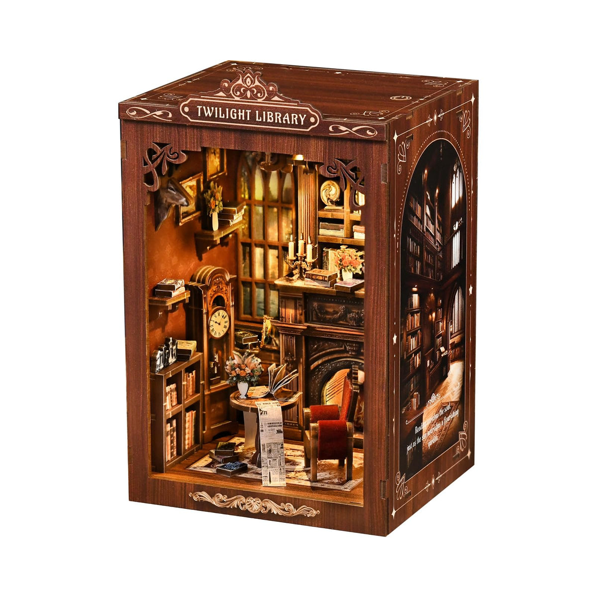 ANTREATU Twilight Library front view mini study ready for display