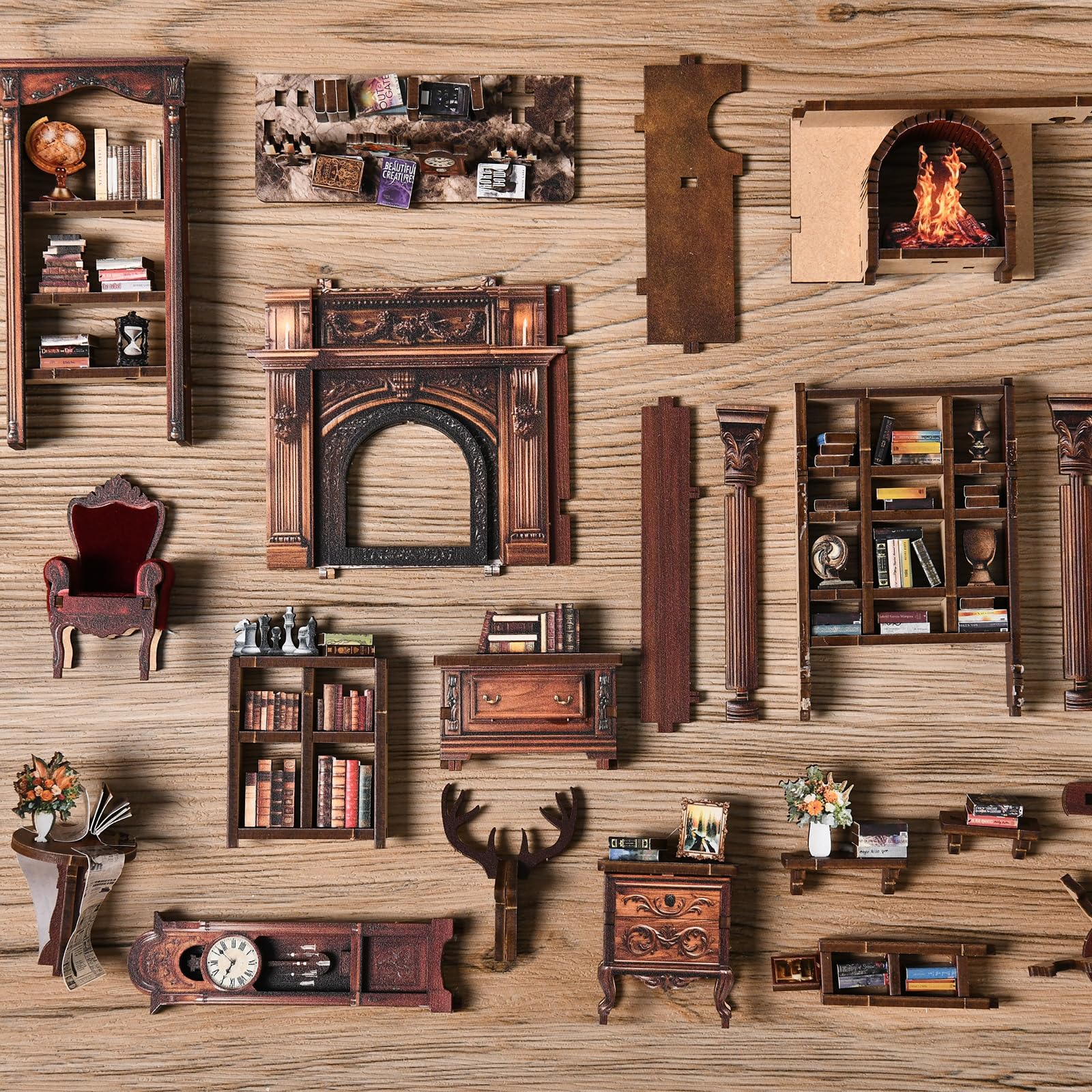 ANTREATU Twilight Library kit at night inspires cozy reading vibes