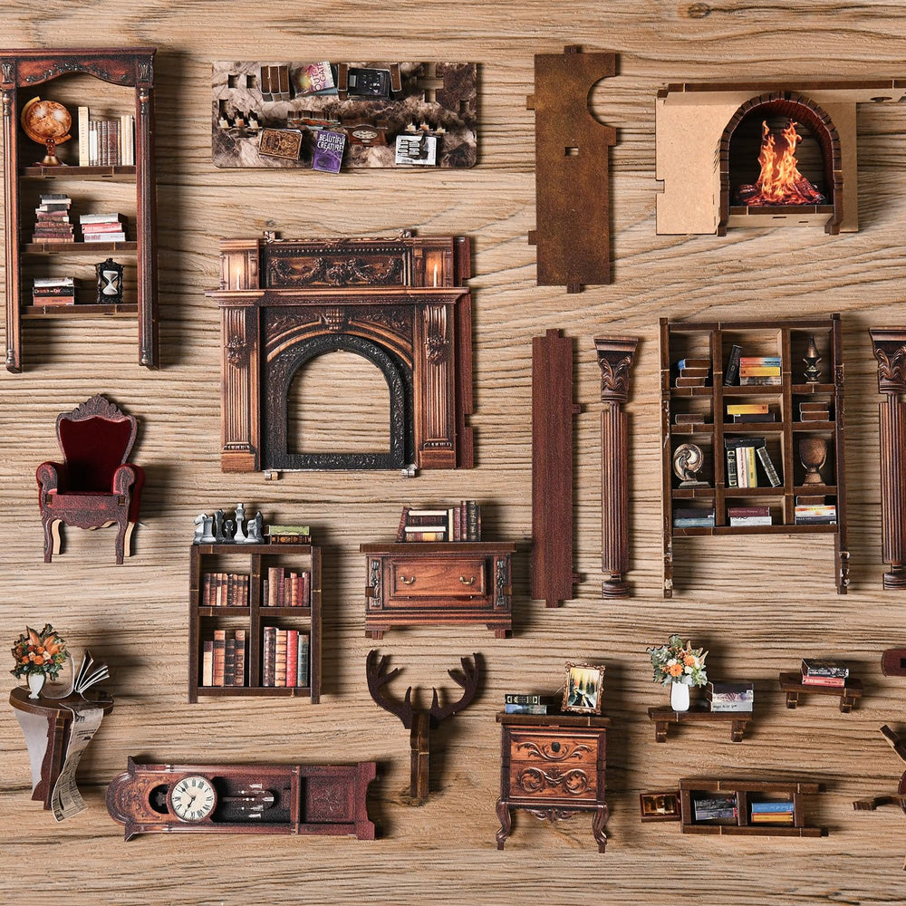 ANTREATU Twilight Library kit at night inspires cozy reading vibes