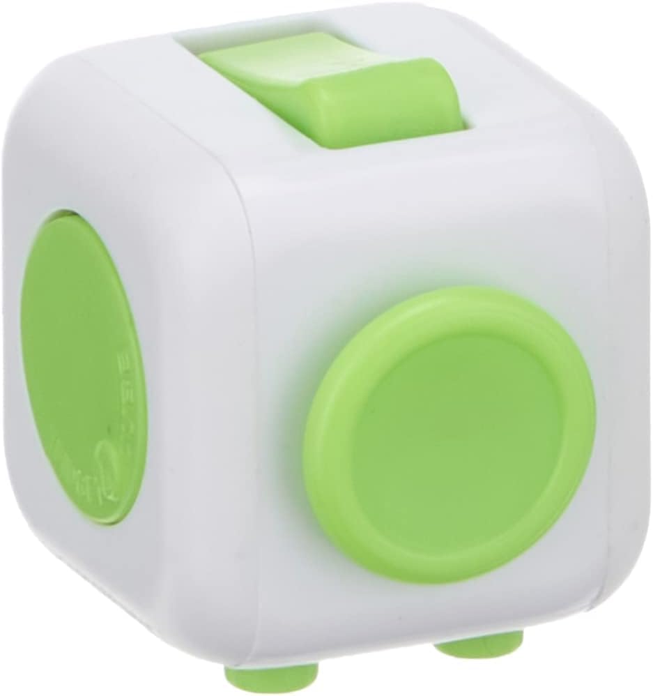Antsy Labs Fidget Cube roll side rolling action supports quick resets.