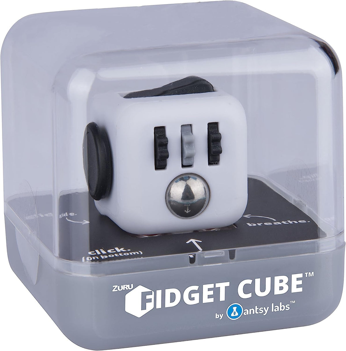 Antsy Labs Fidget Cube side click delivers quick focus and tactile stress relief.