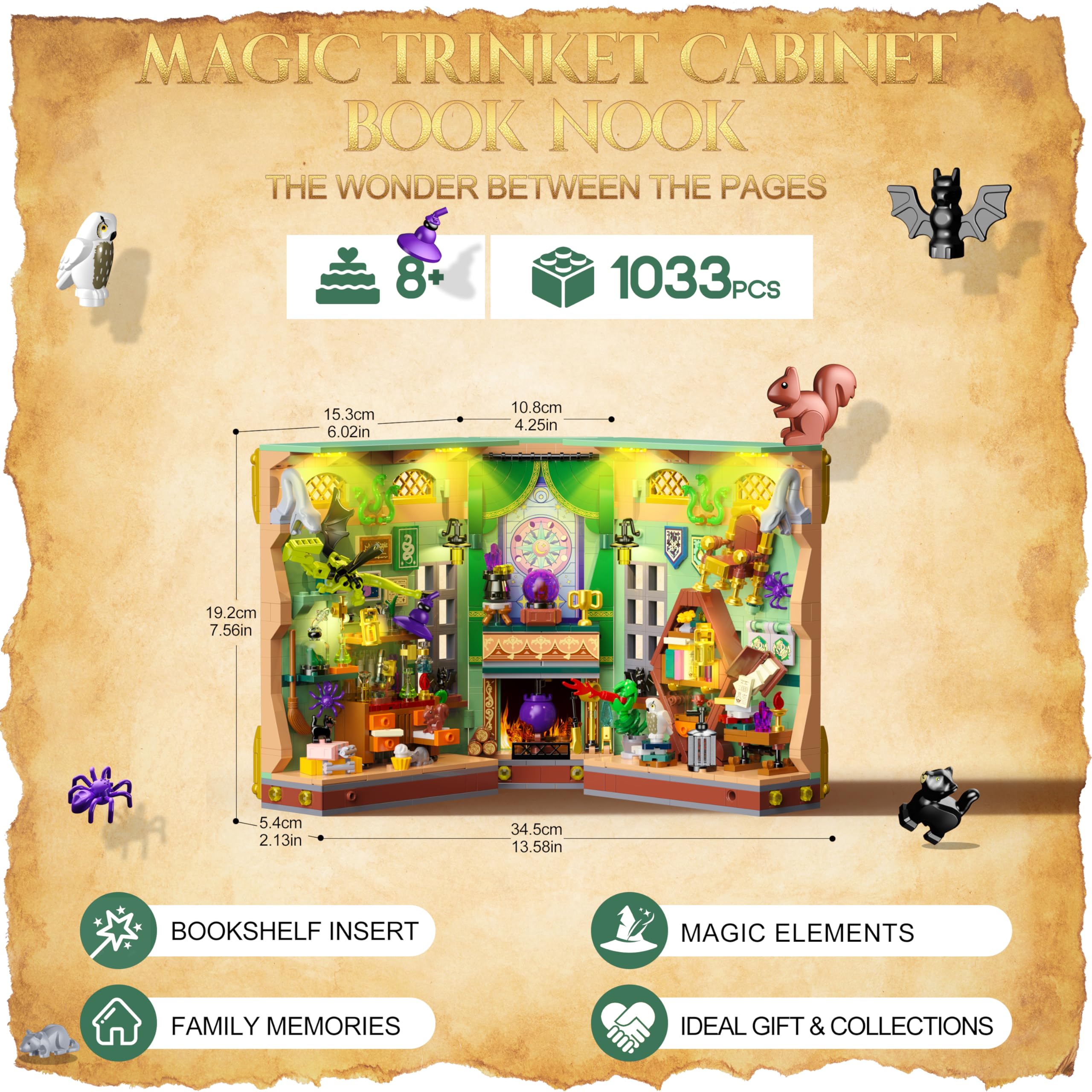 Anvure Book Nook gift-ready box suggests delightful present for imagination lovers.