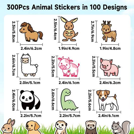 Anwyll classroom reward stickers add bright animal designs to motivate kids.