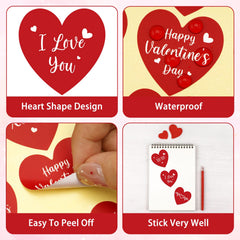 Anwyll I Love You sticker for notes and gift wrap
