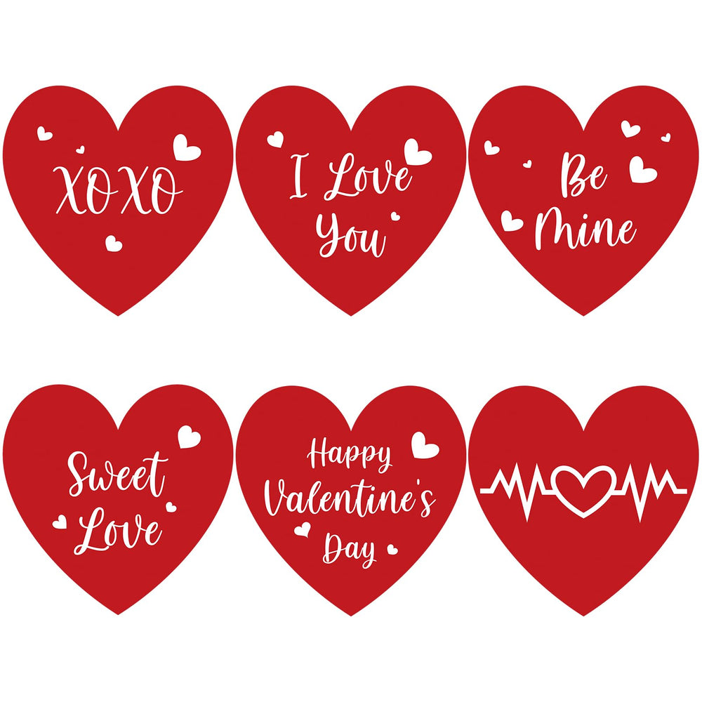 Anwyll Valentines Heart Stickers 1.5 inch for envelopes and gifts