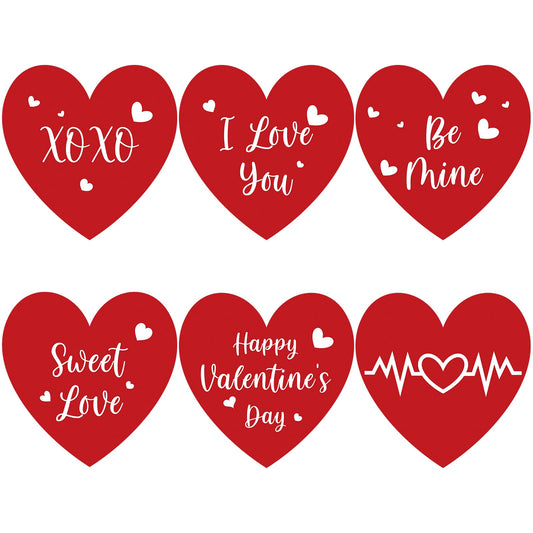 Anwyll Valentines Heart Stickers 1.5 inch for envelopes and gifts