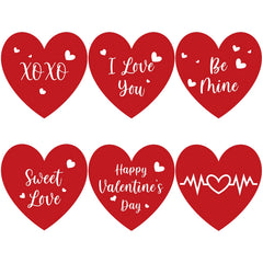 Anwyll Valentines Heart Stickers 1.5 inch for envelopes and gifts