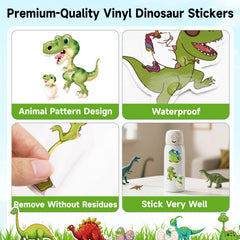 Anwyll vinyl dinosaur stickers, easy peel with no residue