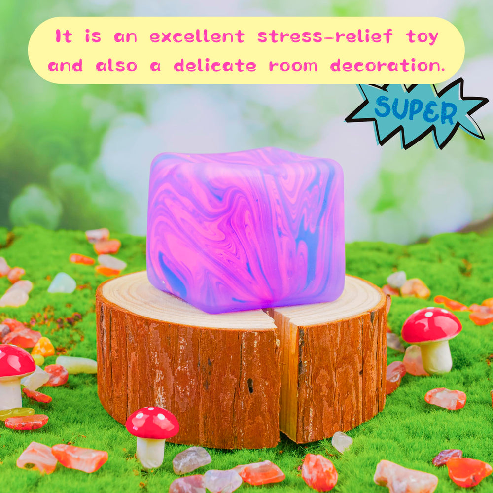 ANZHY easy-clean surface keeps the stress cube looking fresh after play.