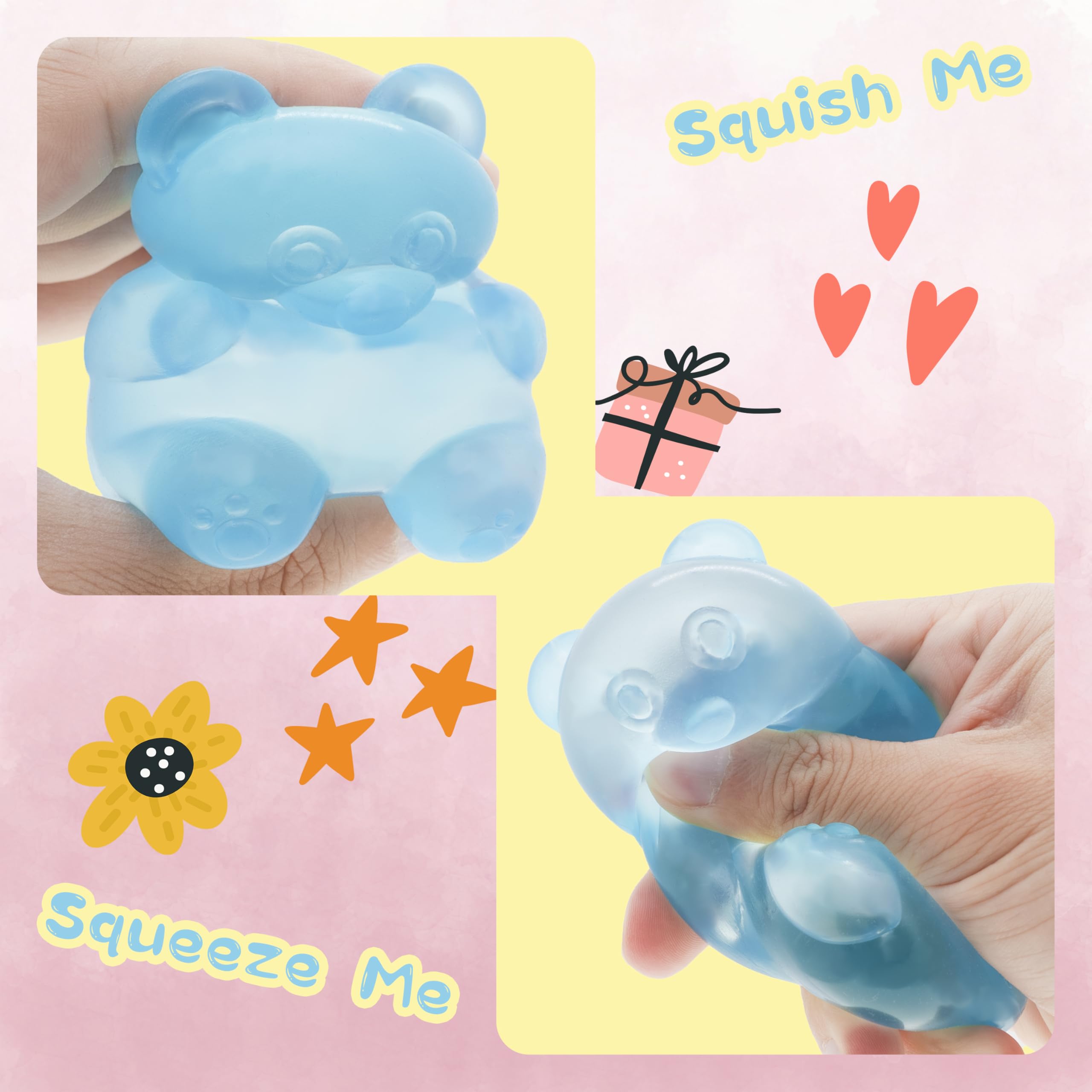 ANZHY Gummy Bear Toy close-up texture demonstrates high-density filling for lasting squish