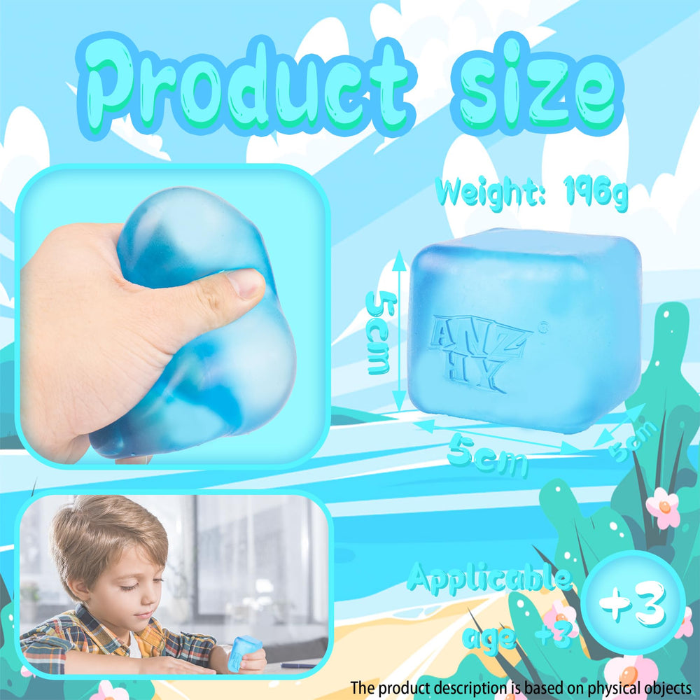 ANZHY high-density gel-filled cube in hand demonstrates durability