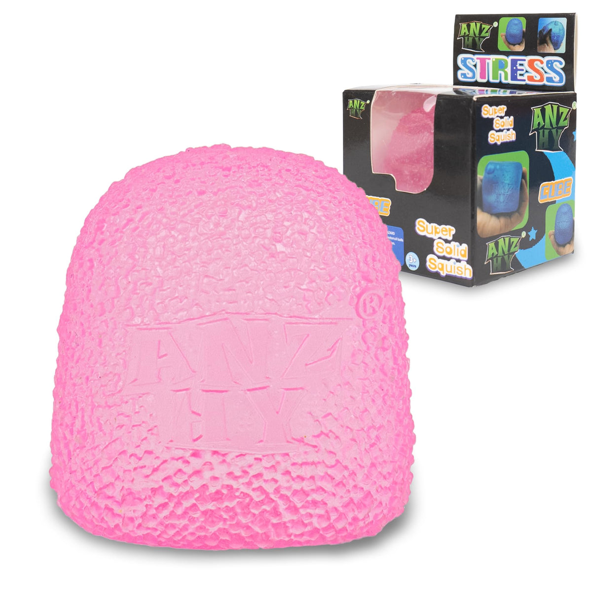 ANZHY kids textured multi ball set pink ellipsoid for calming sensory exploration.