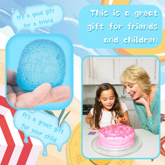 ANZHY Squishy Stress Ball blue ellipsoid ideal for kids and teens.