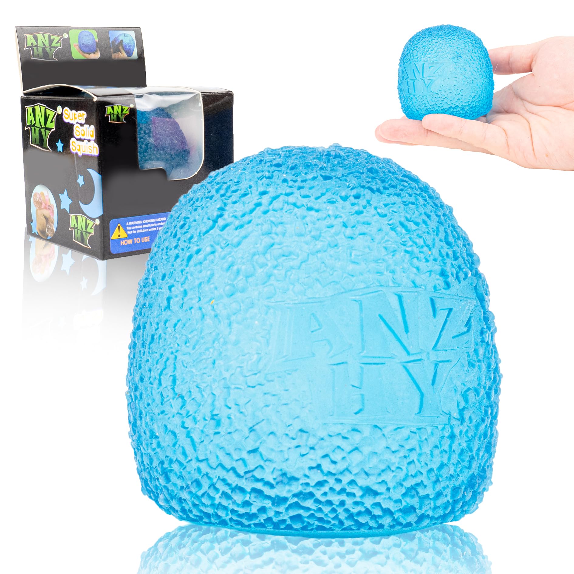ANZHY Squishy Stress Ball textured ball provides tactile relief and focus.