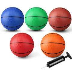 Anzmtosn mini basketball over-door hoop set with 7-inch balls for indoor arcade play and practice.