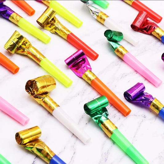Anztqiuu party blower in vibrant colors, perfect for festive celebrations and social gatherings.
