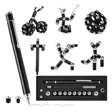 ANZUSY fidget pen magnetic deformable in hand for focus and tactile relief