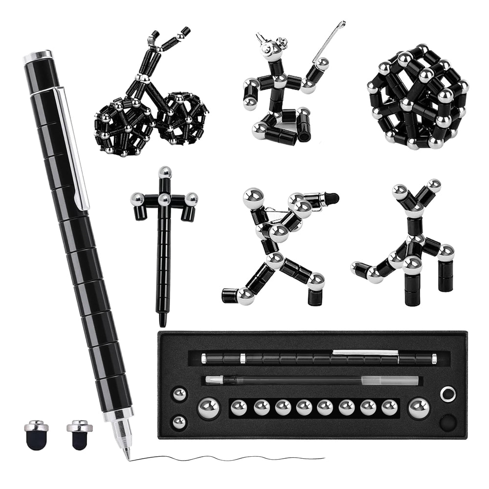 ANZUSY fidget pen magnetic deformable in hand for focus and tactile relief