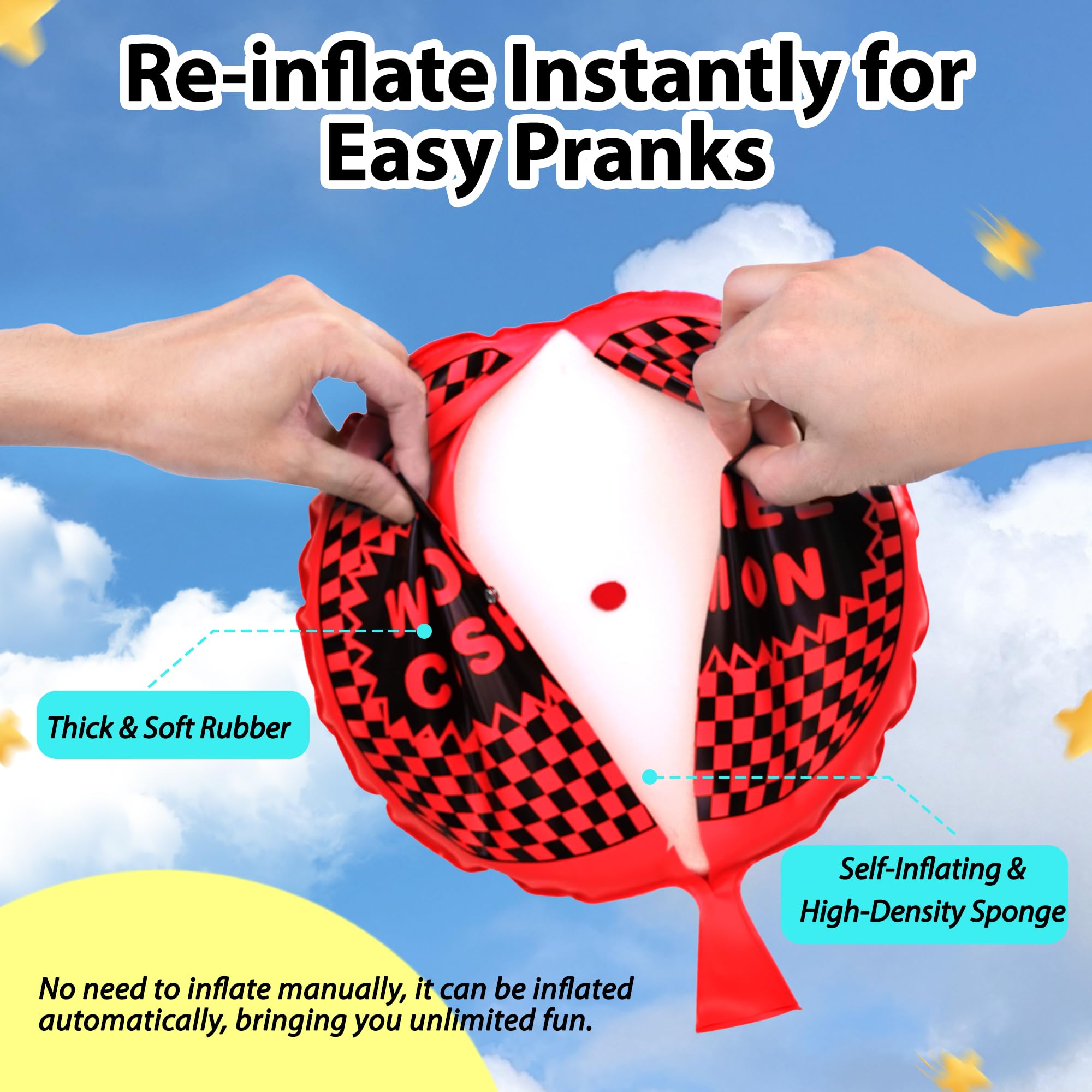 ANZUSY premium latex fart bag is durable for repeated use