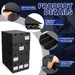 AOBOPLE trading card storage box dividers setup keeps collections organized and easy to locate.