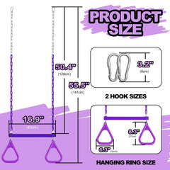 AOBOTE 47-inch coated chain detail for safe setup.