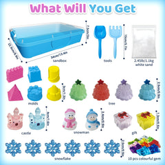 Aocii snowmen and castle accessories in translucent resin for safe, durable play