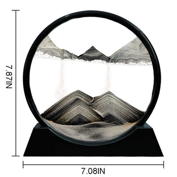Aoderun crystal-clear glass quicksand frame shows vivid layers and depth