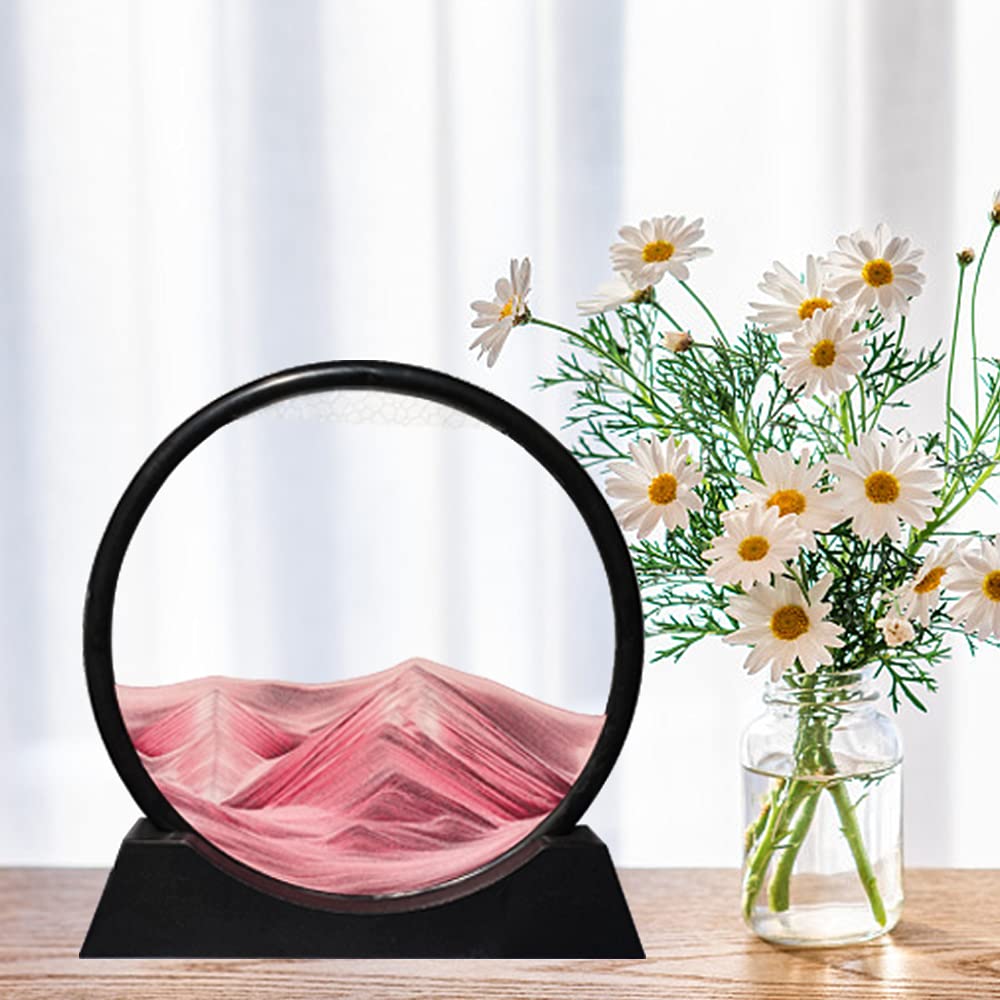 Aoderun deep sea sandscape motion frame offers mesmerizing 3D flow for focused work.