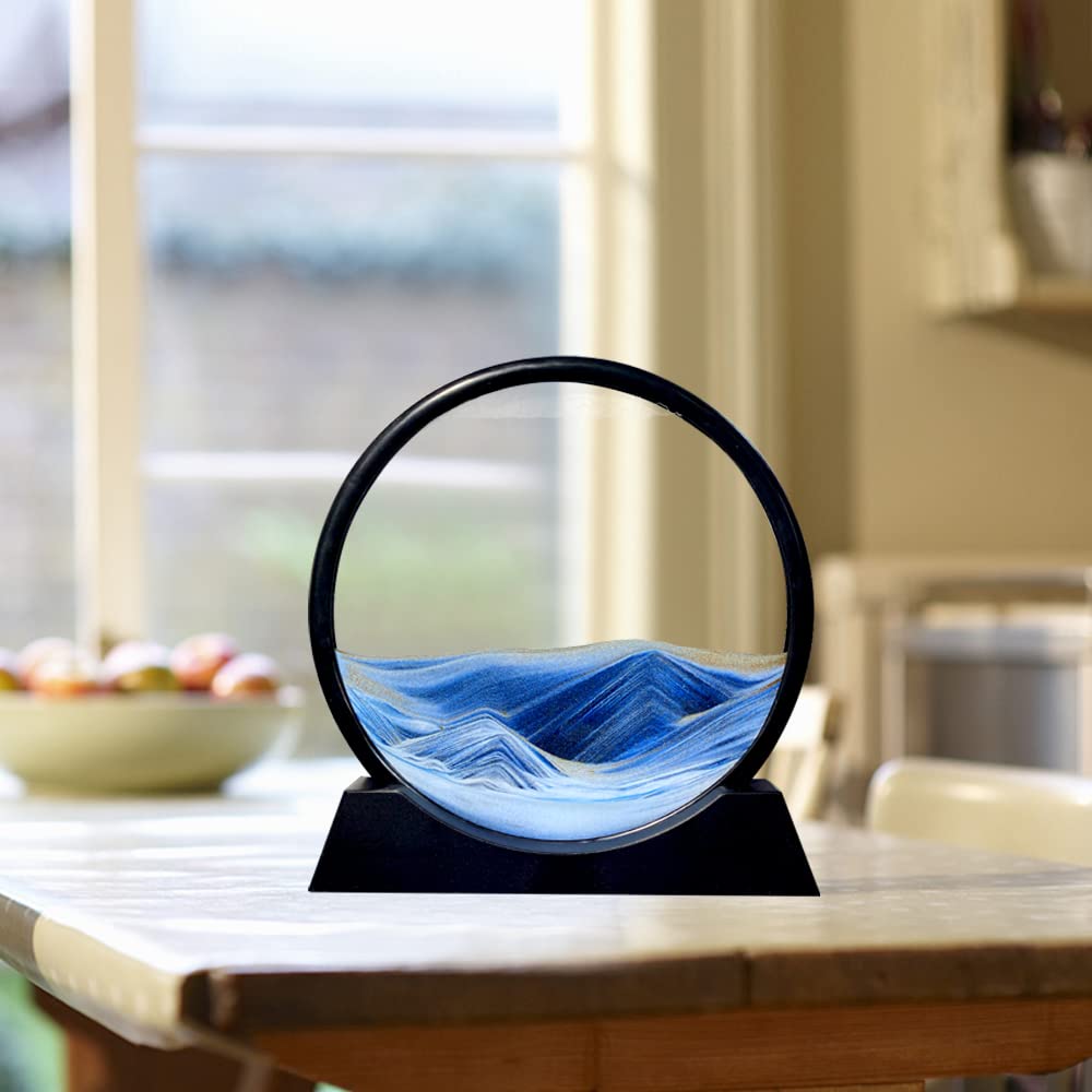 Aoderun flowing sand frame adds soothing visual texture to your desk.