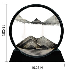 Aoderun 12-inch black frame with moving sand art detail.