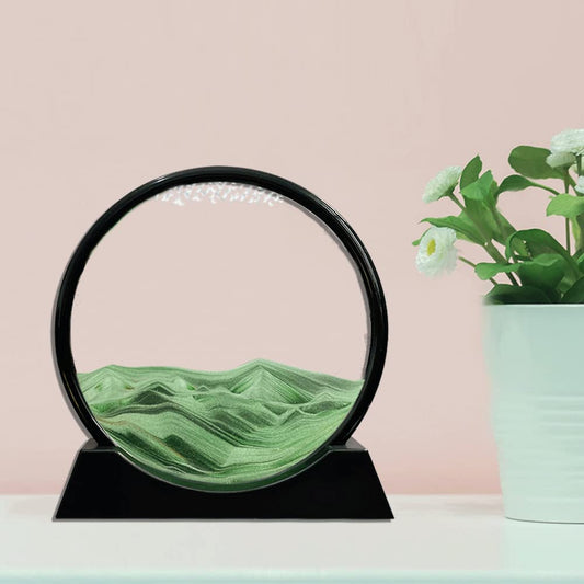 Aoderun moving sand art piece invites tilts to reveal patterns and calm focus.