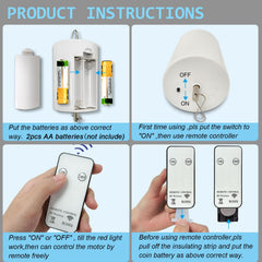 Aoedelyart mini remote controller enables quick on/off