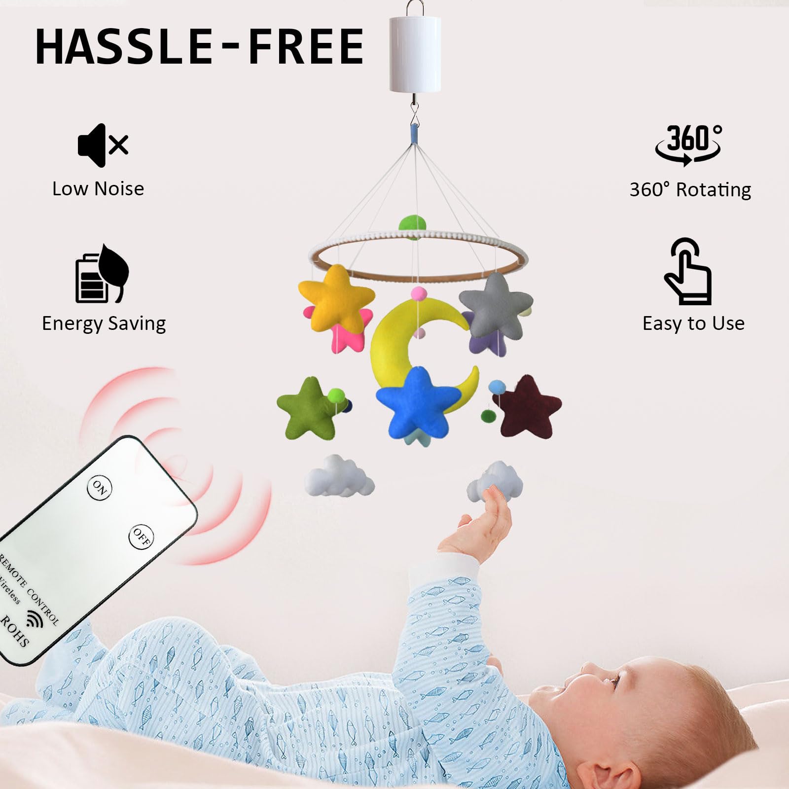 Aoedelyart quiet low-power motor keeps decorations rotating quietly