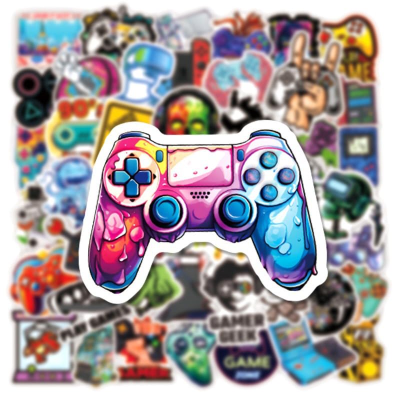 aoinqx gamepad stickers on a bike helmet add playful flair.